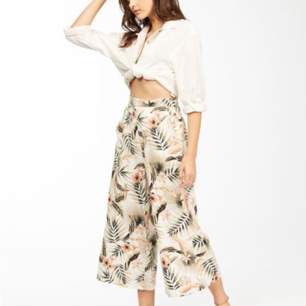 Billabong Tropical Wide Leg High Waist Pants